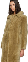 Thumbnail for your product : Yves Salomon Meteo Meteo Beige Woven Wool Coat