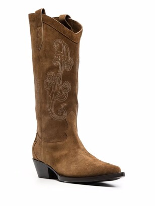 Etro Western embroidered boots