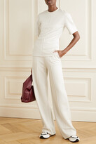 Thumbnail for your product : Joseph Stretch-jersey Wide-leg Pants - Off-white - medium