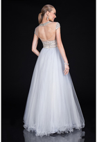Thumbnail for your product : Terani Couture Embellished Illusion Jewel Neck Ballgown 1615P1315B