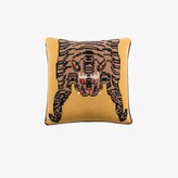 Thumbnail for your product : SAVED NY Yellow Tiger Rug cushion