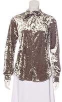 Thumbnail for your product : L'Agence Velvet Long Sleeve Top