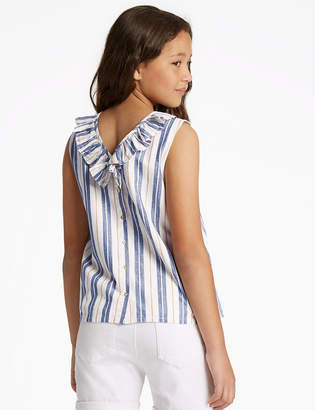 AutographMarks and Spencer Striped Bow Back Top (3-16 Years)