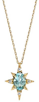 Azura Jewelry Azura Ocean Star Aquamarine Necklace