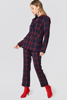 Thumbnail for your product : NA-KD Straight Checkered Suit Pants