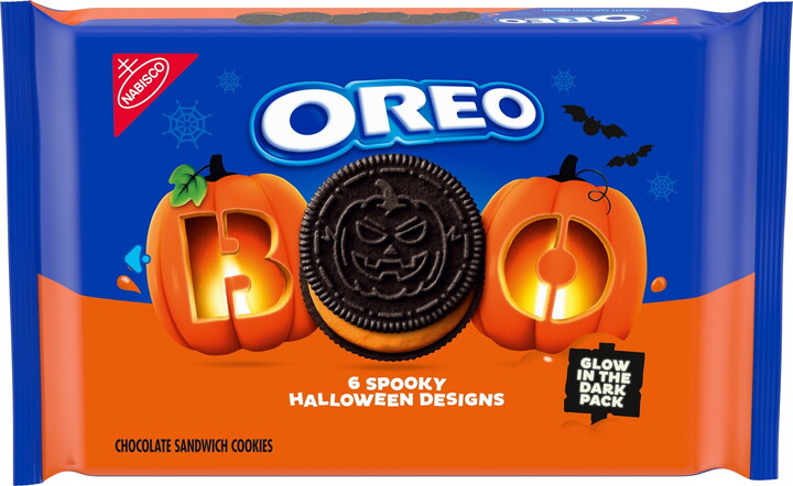 OREO Orange Creme Chocolate Sandwich Cookies, Limited Edition, Halloween Cookies, 18.71 oz