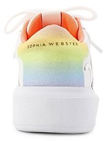 Thumbnail for your product : Sophia Webster Swalk Iridescent Leather Platform Sneakers