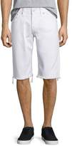Thumbnail for your product : True Religion Ricky Flap-Pocket Cutoff Shorts, White