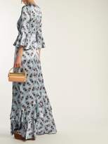 Thumbnail for your product : Erdem Venice Keiko Print Silk Gown - Womens - Blue Print