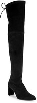 Thumbnail for your product : Stuart Weitzman Landmark Over-the-Knee Suede Boots