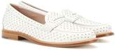Thumbnail for your product : Tod's Embellished leather loafers