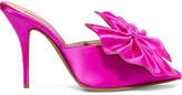 Thumbnail for your product : Alexandre Vauthier Kate Bow-embellished Satin Mules