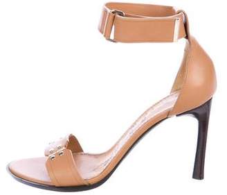 Lanvin Leather Ankle-Strap Sandals