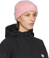Thumbnail for your product : Acne Studios SSENSE Exclusive Pink Wool Patch Beanie
