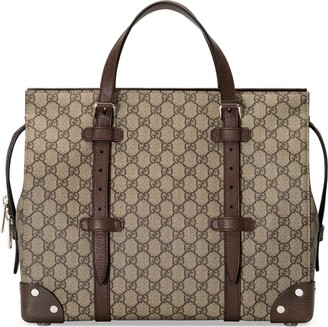 Gucci GG tote bag with leather details