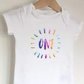 Thumbnail for your product : Baby Yorke Designs Childs Birthday Number Baby Grow Or T Shirt