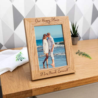 Mirrorin Personalised Our Happy Place Photo Frame