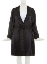 Thumbnail for your product : Evans Black Satin Robe