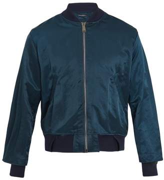 Longjourney Zip-through cotton bomber jacket