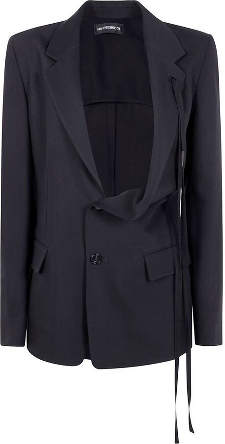 Ann Demeulemeester Disa Single-Breasted Blazer