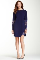 Thumbnail for your product : Cynthia Steffe Jolie Crepe & Lace Sleeve Dress