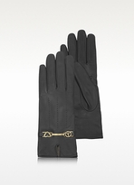 Thumbnail for your product : Moschino Black Leather Gloves