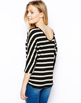 Thumbnail for your product : Oasis Sparkle Stripe Scoop Back T-Shirt
