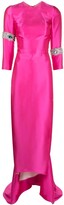 Thumbnail for your product : Seen Users Satin Ruched Back Crystal-Embellished Gown
