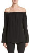 Thumbnail for your product : Michael Kors Silk Georgette Off the Shoulder Top