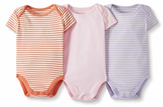 Moon and Back by Hanna Andersson Baby 3-Pack Organic Cotton Short Sleeve Bodysuit