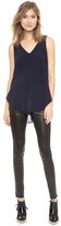 Thumbnail for your product : Derek Lam 10 Crosby V Neck Tank with Cross Back