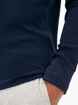 Thumbnail for your product : Polo Ralph Lauren Logo-embroidered Cotton-blend Long-sleeved T-shirt - Navy