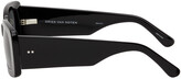 Thumbnail for your product : Dries Van Noten Black Linda Farrow Edition Rectangular Sunglasses