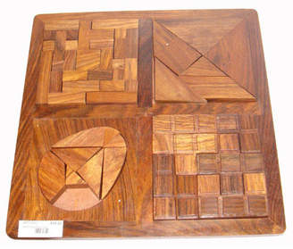 4 Piece Puzzles Game on Tray