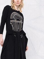 Thumbnail for your product : Henrik Vibskov Graphic-Print Long-Sleeve Dress