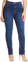 Thumbnail for your product : Style&Co. Plus Size Tummy Control Straight-Leg Jeans