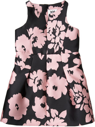 Milly Minis Sleeveless Floral Twill Racerback Dress, Pink, Size 8-16