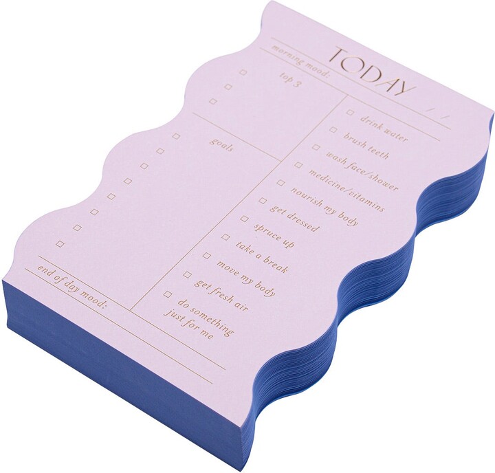 Container Store DesignWorks Daily Notepad Wavy Lilac