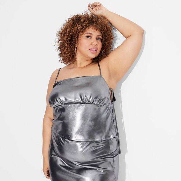plus size satin tank tops