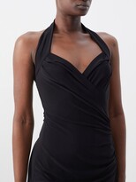 Thumbnail for your product : Norma Kamali Sweetheart-neck Halterneck Jersey Dress