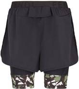 Thumbnail for your product : Fendi Bag Bugs camouflage-print running shorts