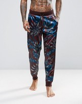 Thumbnail for your product : ASOS Slim Satin Pajama Bottom With Paisley Print
