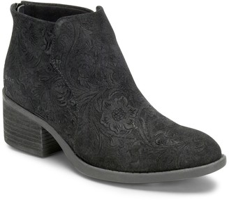 born black suede booties