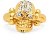Thumbnail for your product : Logan Hollowell - New! Pave Celtic Skull Ring
