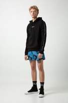 Thumbnail for your product : HUGO Hooded sweatshirt in interlock cotton with logo-tape sleeves