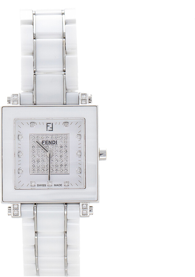 fendi white watch