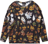 Thumbnail for your product : Abandon Ship Leaf print crew neck sweatshirt 3-14 years - for Men