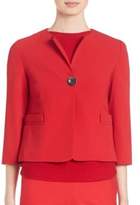 Thumbnail for your product : Piazza Sempione Cady Cropped One-Button Jacket