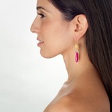 Thumbnail for your product : Wendy Mink Blue Topaz and Pink Quartz Earrings