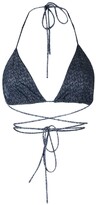 Thumbnail for your product : Magda Butrym Logo-Motif Triangle-Cup Bikini Top